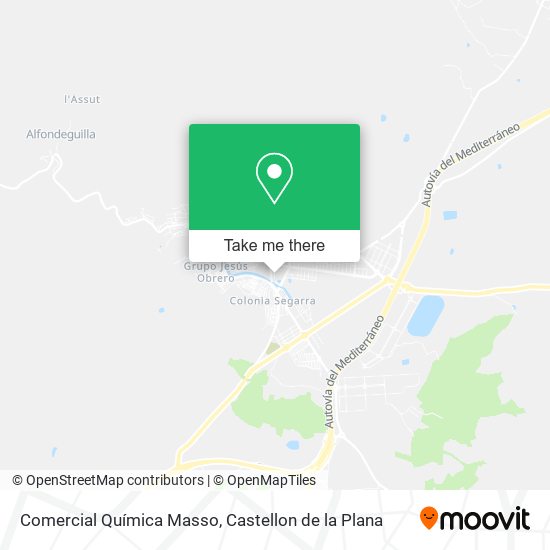 Comercial Química Masso map