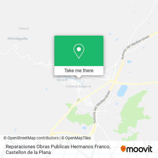 Reparaciones Obras Publicas Hermanos Franco map