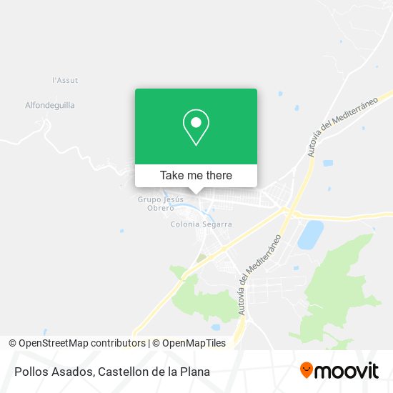 Pollos Asados map