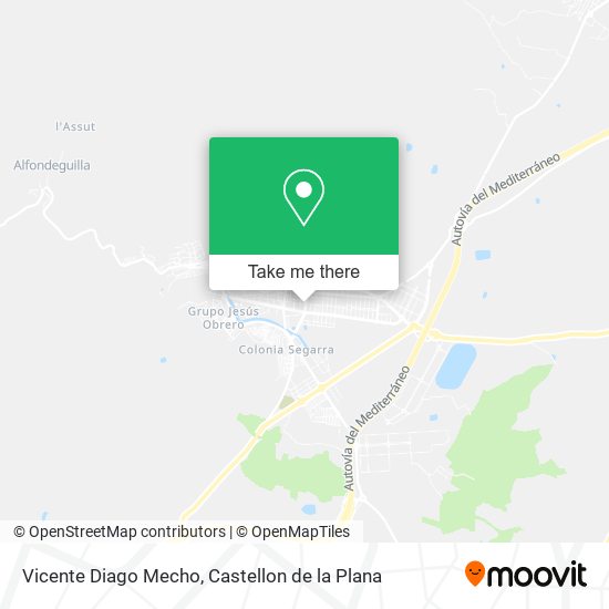Vicente Diago Mecho map