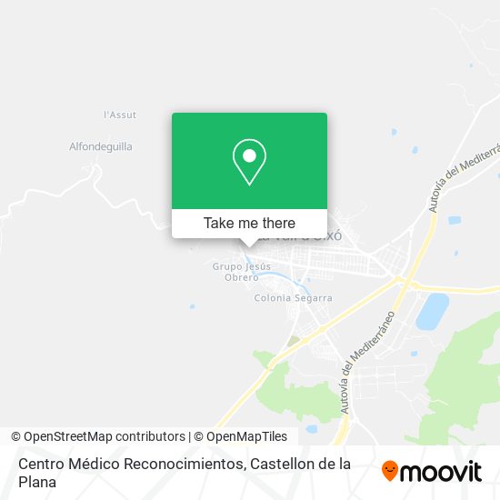 Centro Médico Reconocimientos map