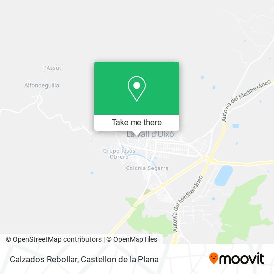 Calzados Rebollar map