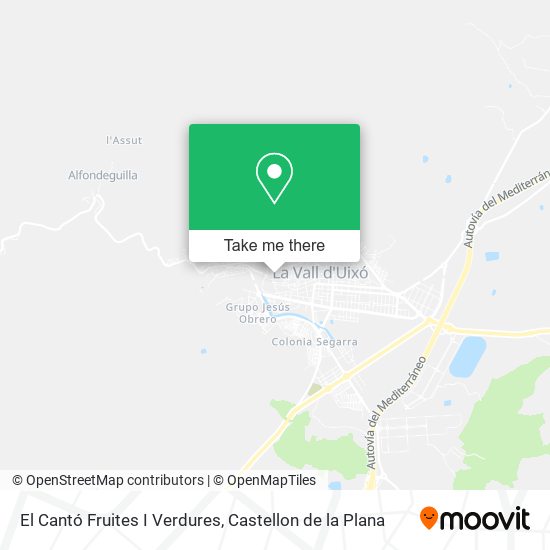 El Cantó Fruites I Verdures map