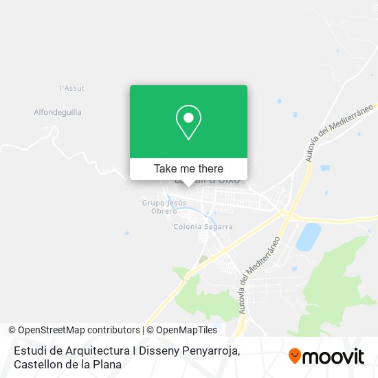 Estudi de Arquitectura I Disseny Penyarroja map