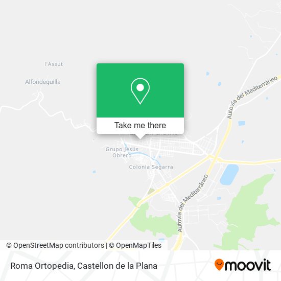 Roma Ortopedia map