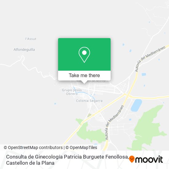 Consulta de Ginecología Patricia Burguete Fenollosa map