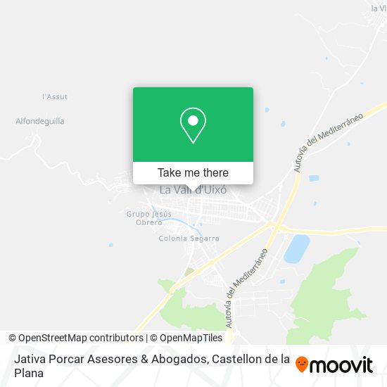 mapa Jativa Porcar Asesores & Abogados