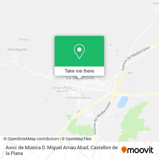 Asoc de Música D. Miguel Arnau Abad map