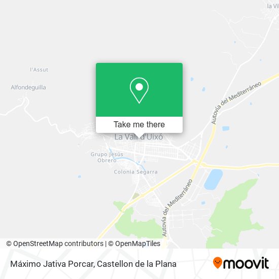 Máximo Jativa Porcar map