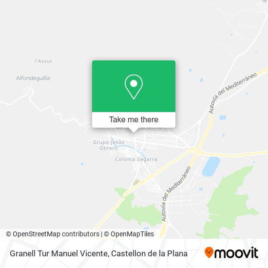 Granell Tur Manuel Vicente map