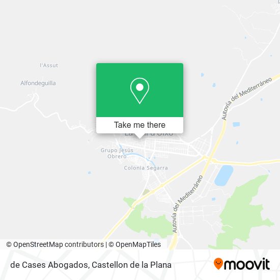 de Cases Abogados map