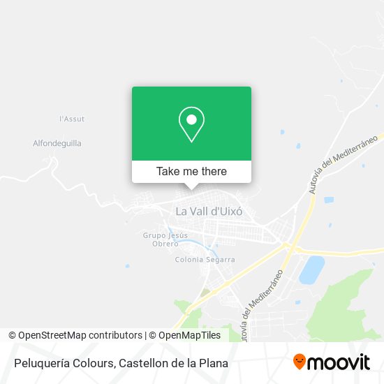 Peluquería Colours map