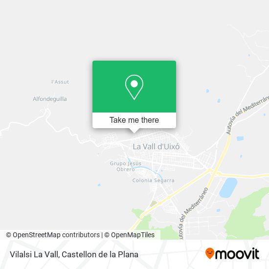 Vilalsi La Vall map
