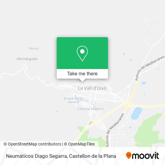Neumáticos Diago Segarra map