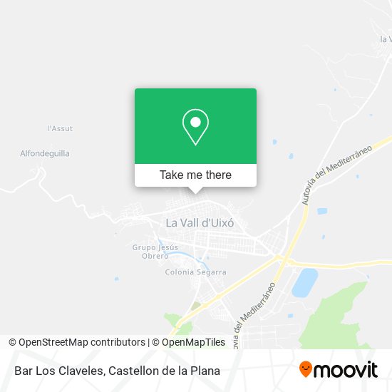 Bar Los Claveles map