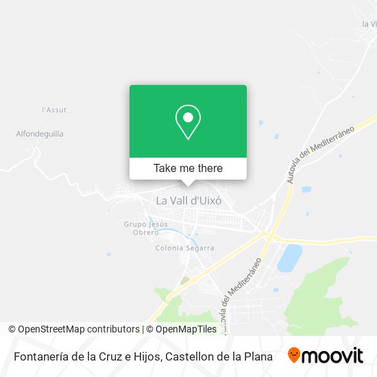 Fontanería de la Cruz e Hijos map