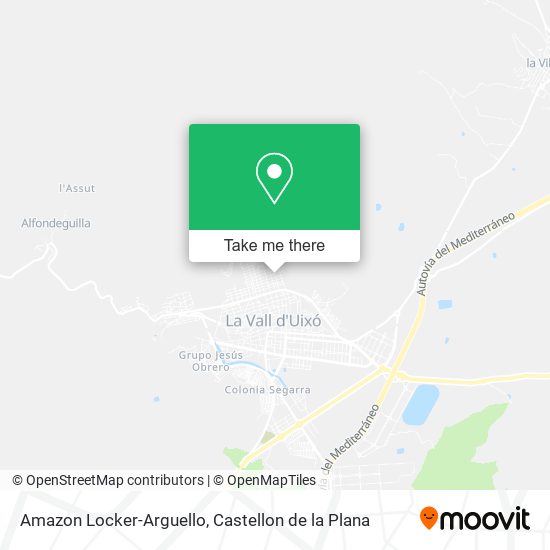 mapa Amazon Locker-Arguello
