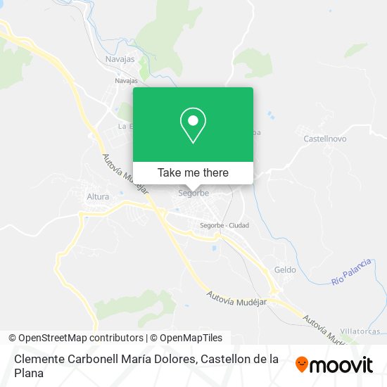 Clemente Carbonell María Dolores map