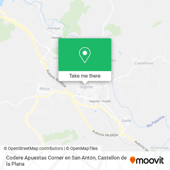 mapa Codere Apuestas Corner en San Antón