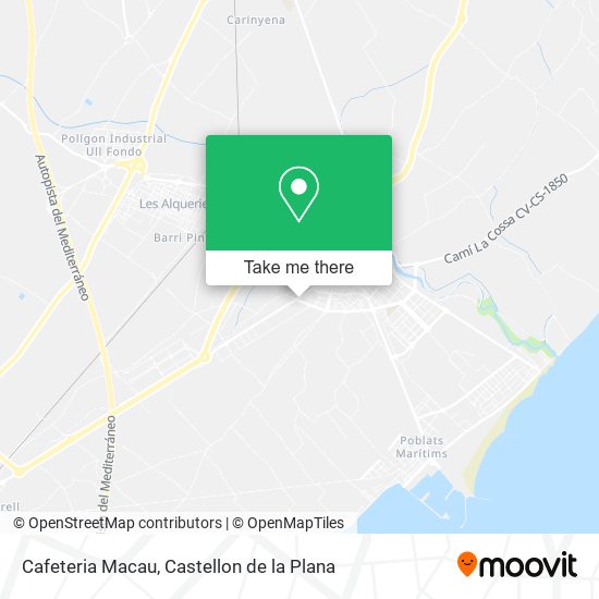Cafeteria Macau map