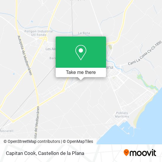 Capitan Cook map