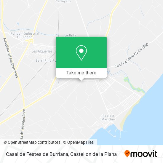 Casal de Festes de Burriana map