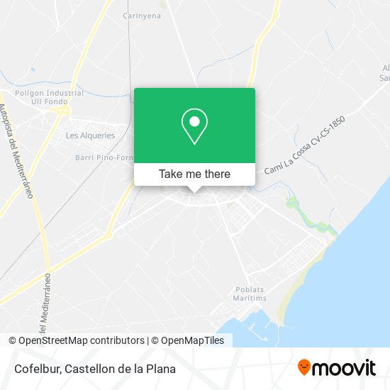 Cofelbur map