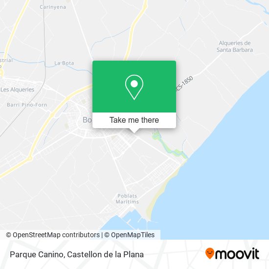 Parque Canino map