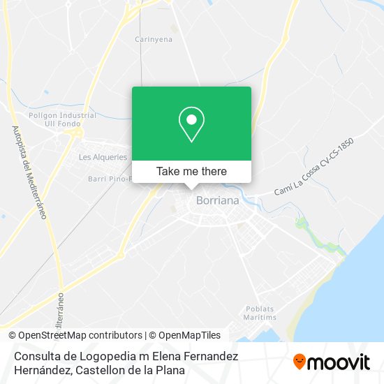 Consulta de Logopedia m Elena Fernandez Hernández map
