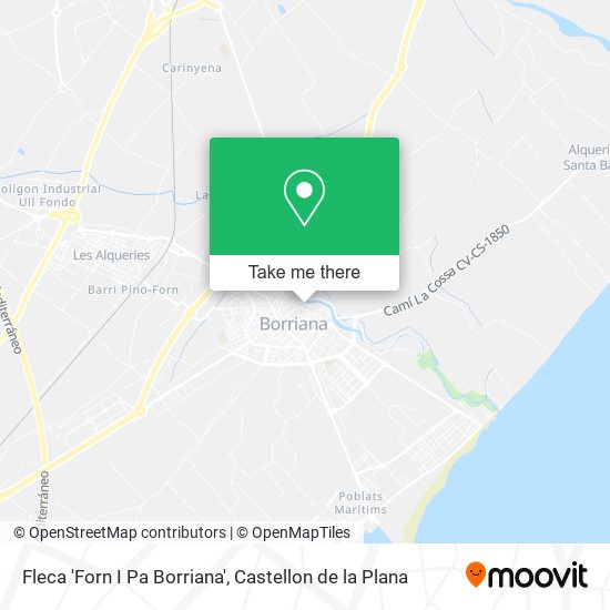 Fleca 'Forn I Pa Borriana' map