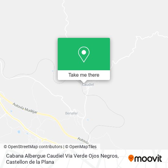 Cabana Albergue Caudiel Vía Verde Ojos Negros map