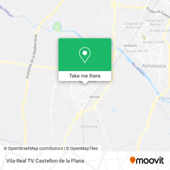 Vila-Real TV map