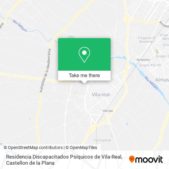 Residencia Discapacitados Psíquicos de Vila-Real map