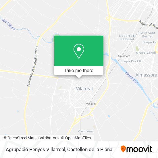 Agrupació Penyes Villarreal map