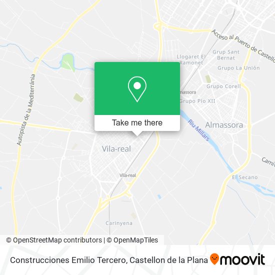 Construcciones Emilio Tercero map