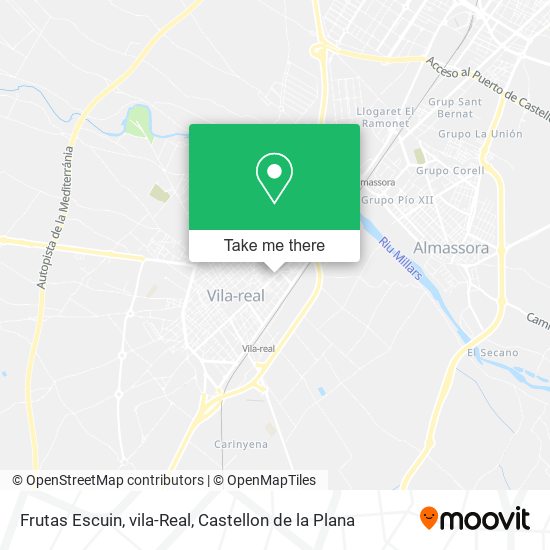 mapa Frutas Escuin, vila-Real