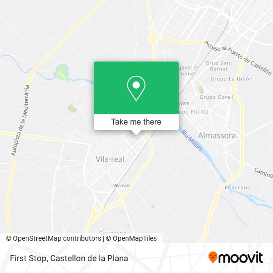 First Stop map
