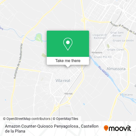 Amazon Counter-Quiosco Penyagolosa. map