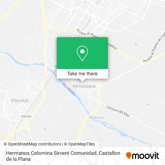 Hermanos Colomina Sirvent Comunidad map