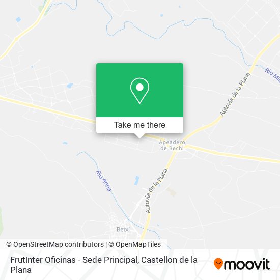 mapa Frutínter Oficinas - Sede Principal