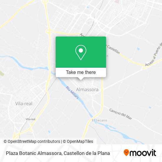 Plaza Botanic Almassora map