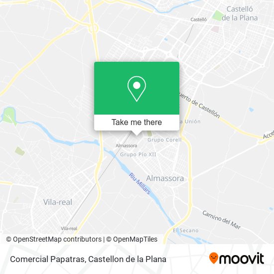 Comercial Papatras map