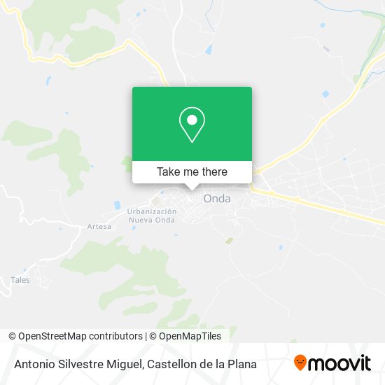 Antonio Silvestre Miguel map