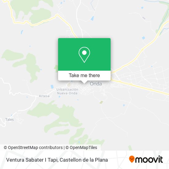 Ventura Sabater I Tapi map
