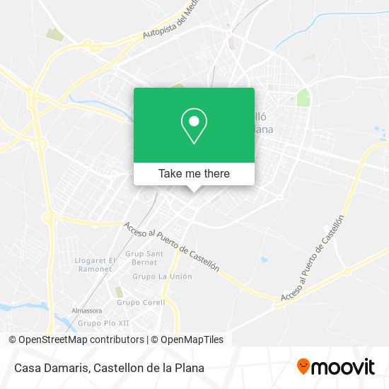 Casa Damaris map