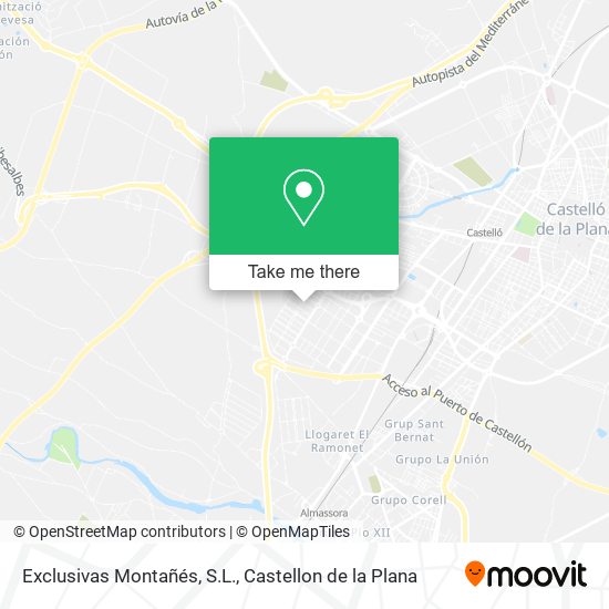 mapa Exclusivas Montañés, S.L.