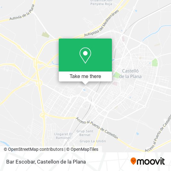 Bar Escobar map