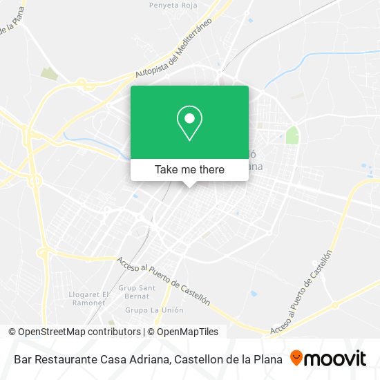 Bar Restaurante Casa Adriana map
