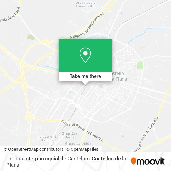 Caritas Interparroquial de Castellón map