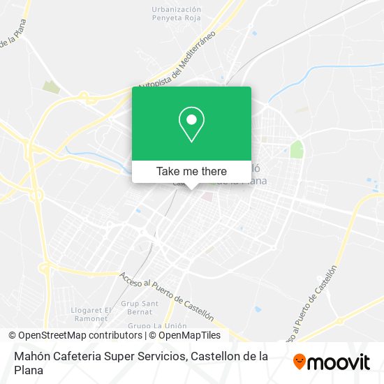 Mahón Cafeteria Super Servicios map